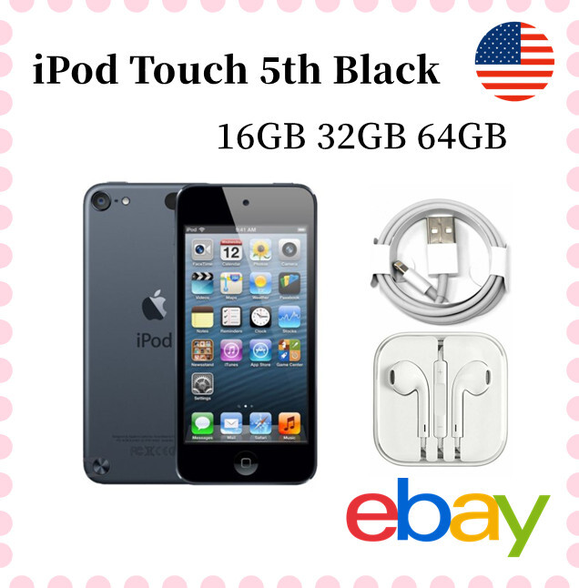 🍎Apple iPod Touch 5th Generation 16GB/32GB/64GB - Black WARRANTY LOT🍎