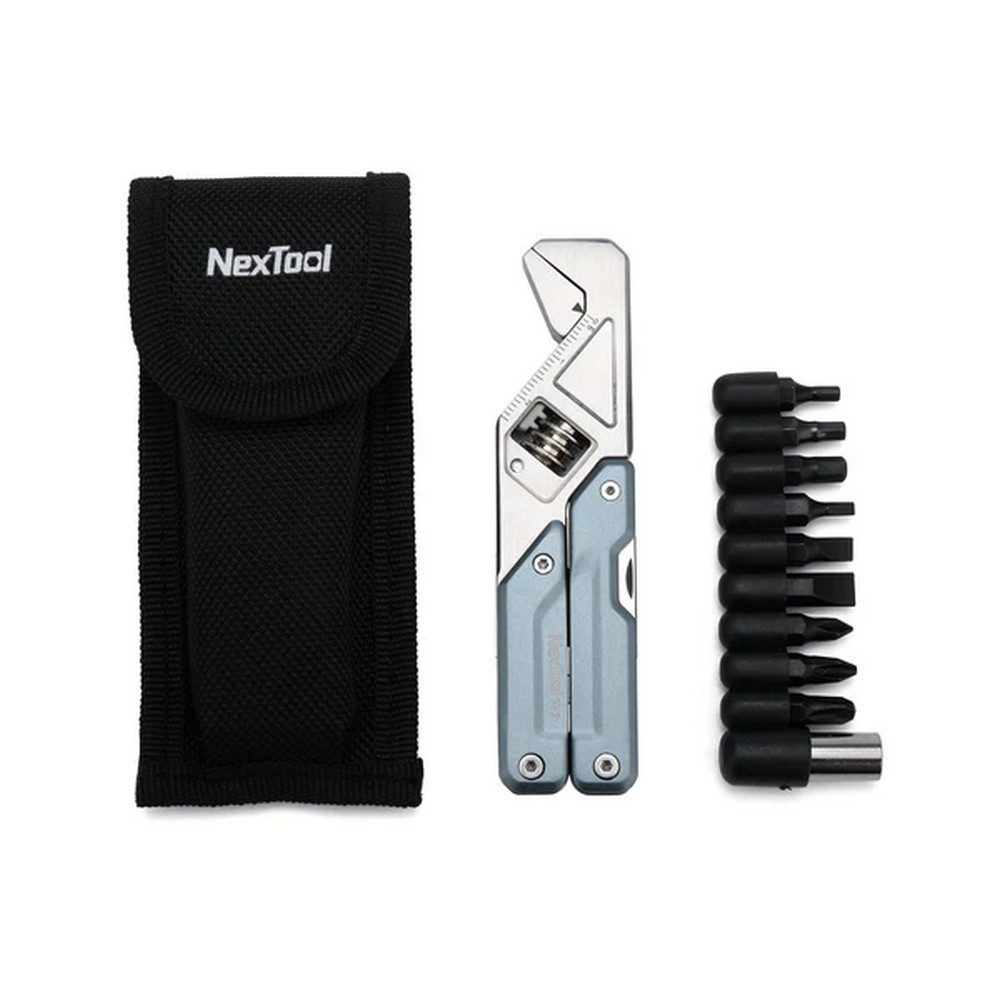 NexTool W2 Light Wrench Multitool Standard Tool Blue Stainless Handle - NE20293A