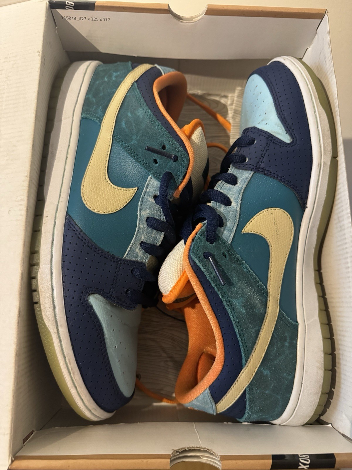 Nike Dunk Low Premium SB Blue Skateboarding Shoes US Size 11.5