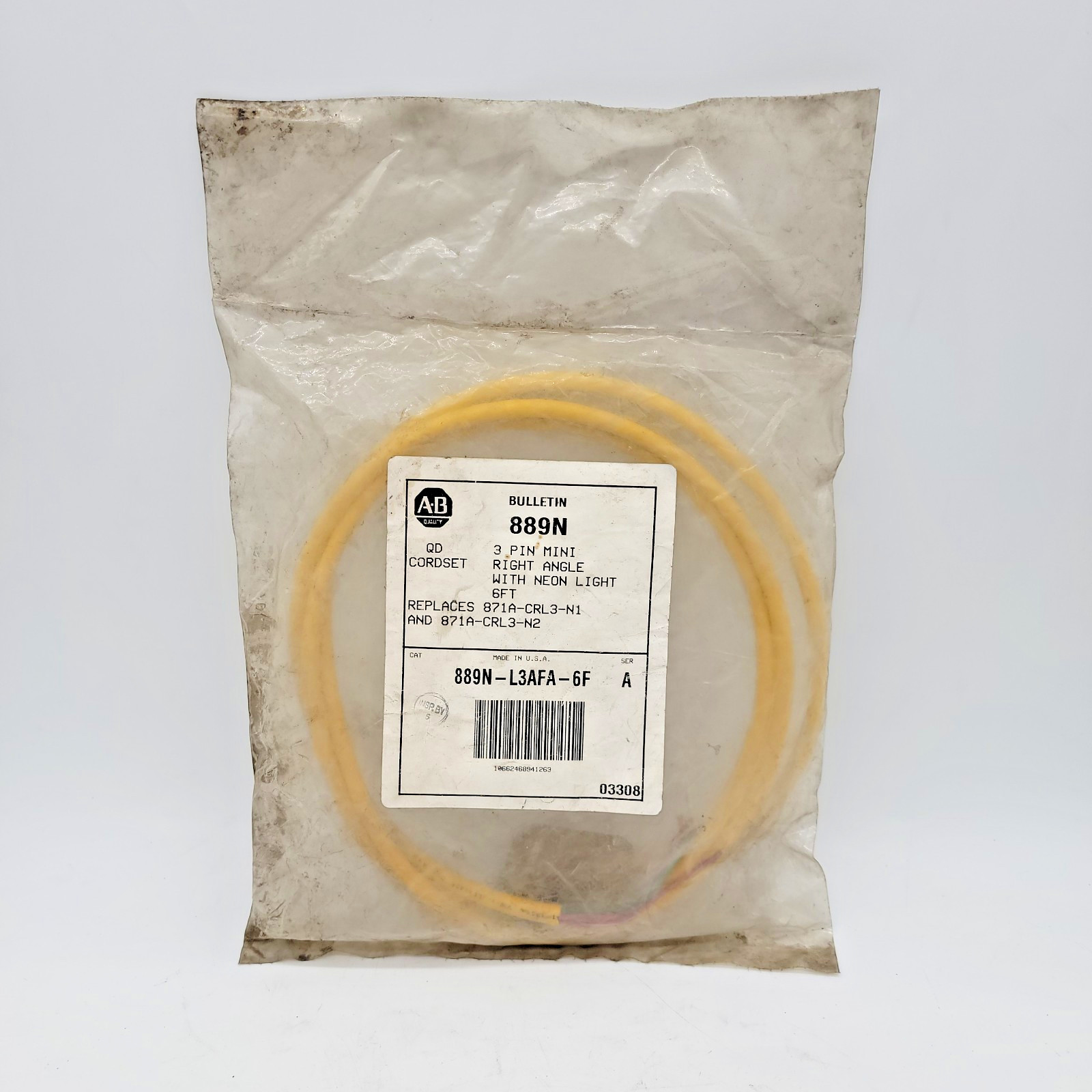 Allen-Bradley 889N-L3AFA-6F QD Cordset