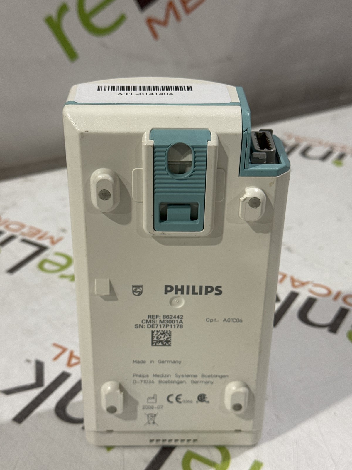 Philips M3001A-A01C06 Fast SpO2, NIBP, ECG, Temp, IBP MMS Module