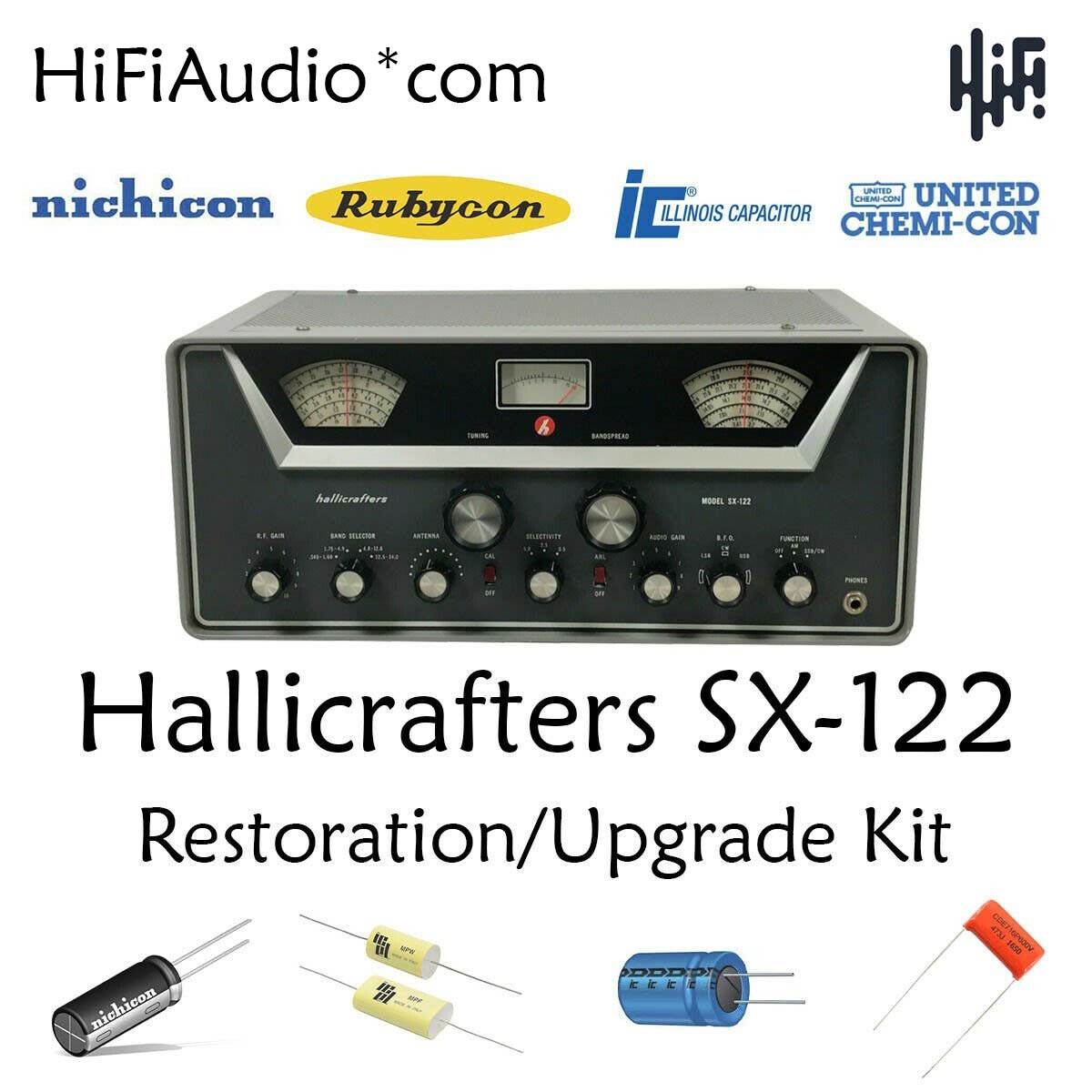 Hallicrafters SX122 radio Restoration kit repair upgrade recap capacitor rebuild