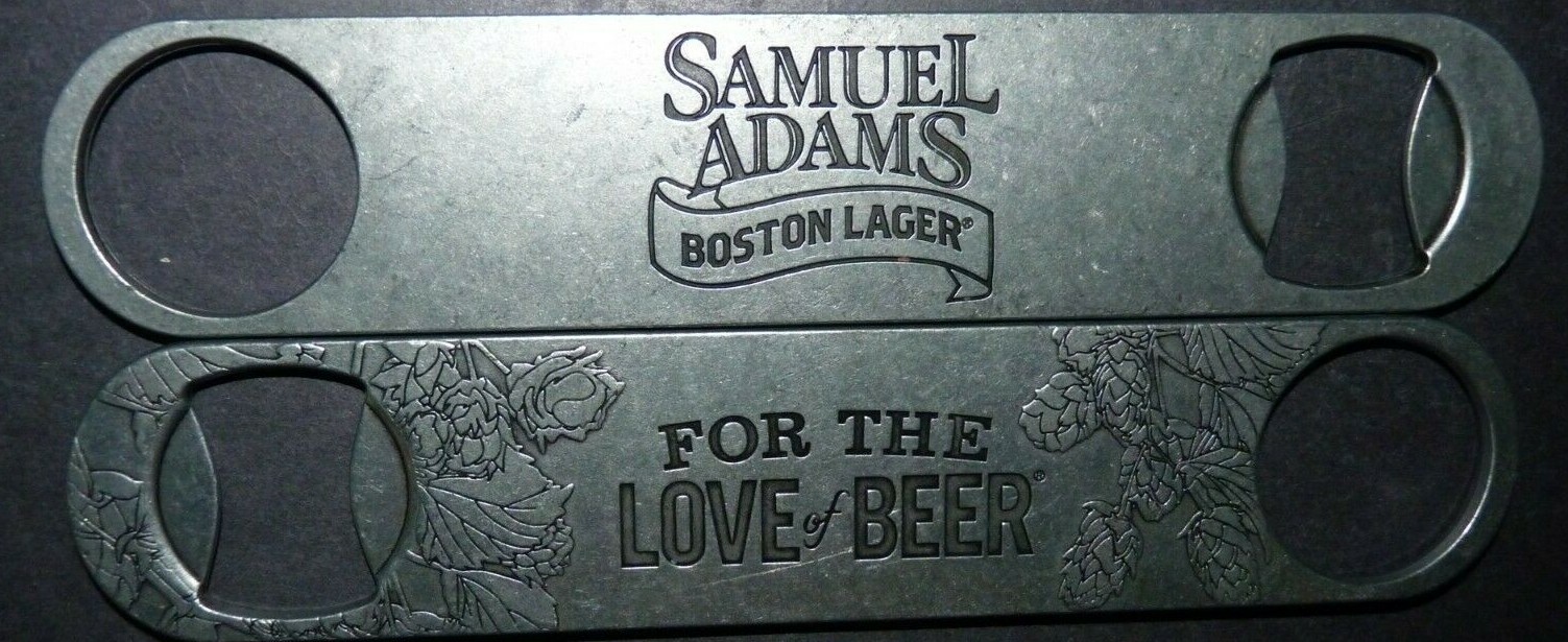 Samuel Adams For The Love of Beer Paddle Bottle Opener Bar Key