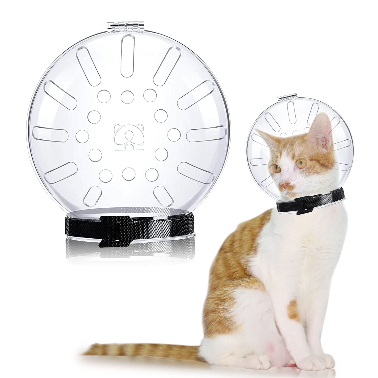 Upgraded Cat Muzzle Grooming Adjustable Anti-Bite Helmet Hood