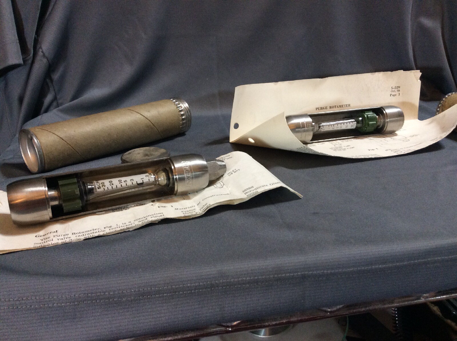 2 Foxboro H2O Gauges .1-5 GPH .2-30 SCFH Not Sure If New Or Used Steam Punk.