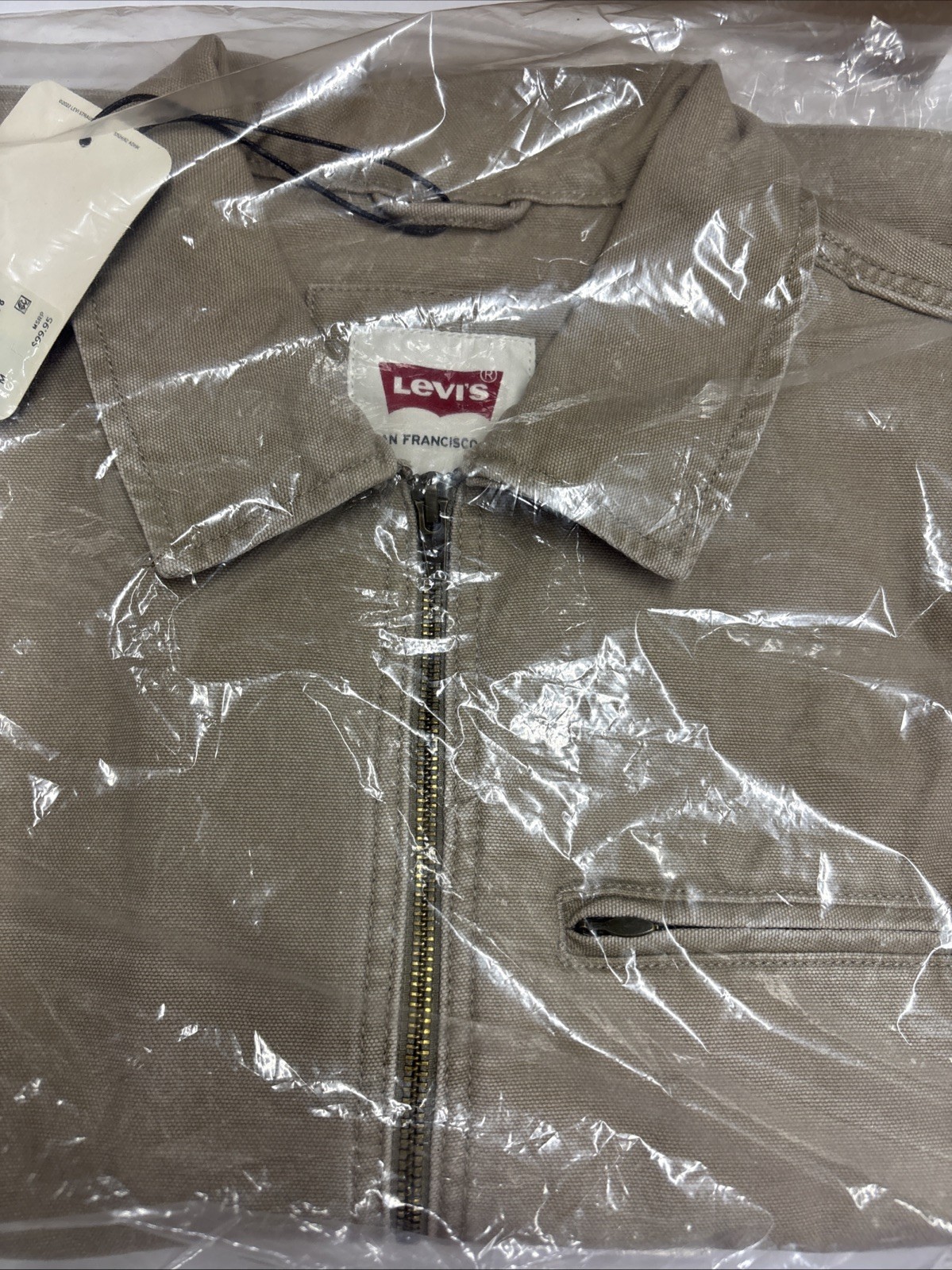 Levi's Men's Red Tag Garage Jacket True Chino/Neutral/Biege NWT Size Medium