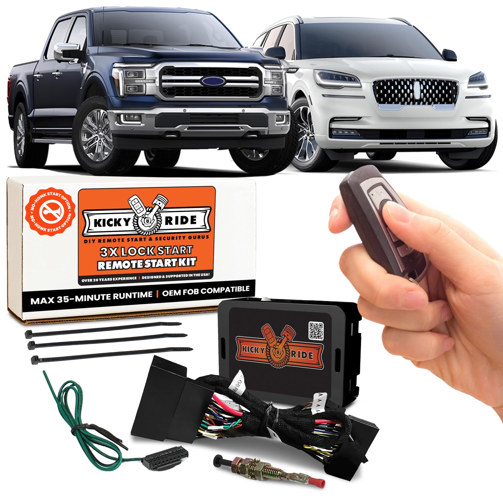 Plug-in Remote Start Kit Start from Your Factory Fob Some Ford, Lincoln Vehicles