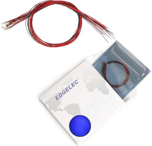 20pcs Prewired 0805 UV 390 395nm SMD LED Light Emitting Diode DC 3V Micro Litz