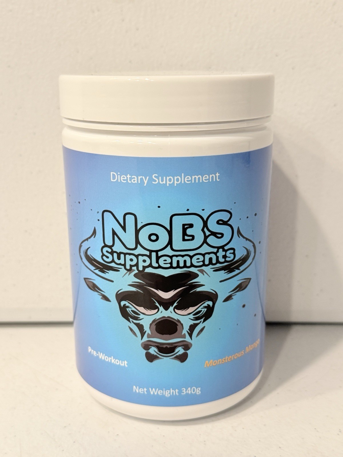NEW NoBS Supplements Pre-Workout 340g (Flavor: Monsterous Mango) 198168533192
