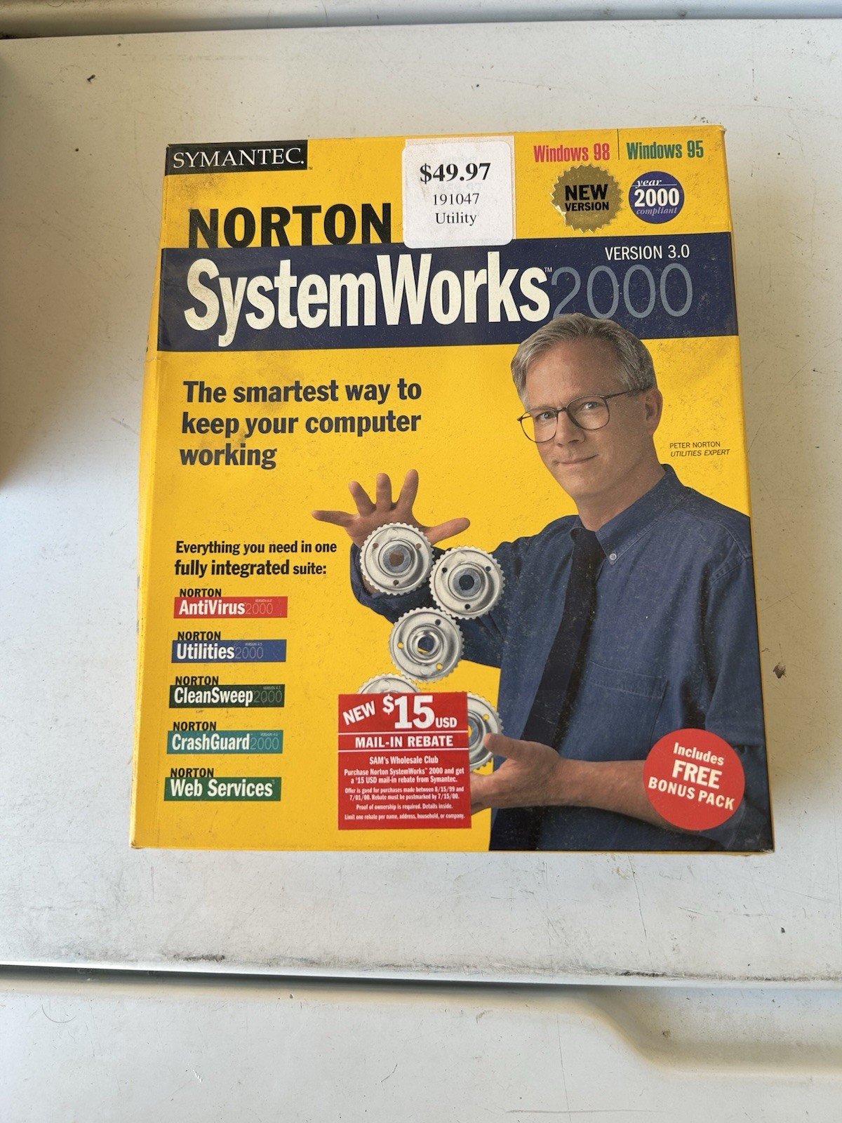 Sealed NORTON SYSTEM WORKS 2000 Version 3.0 SYMANTEC WINDOWS 95 98