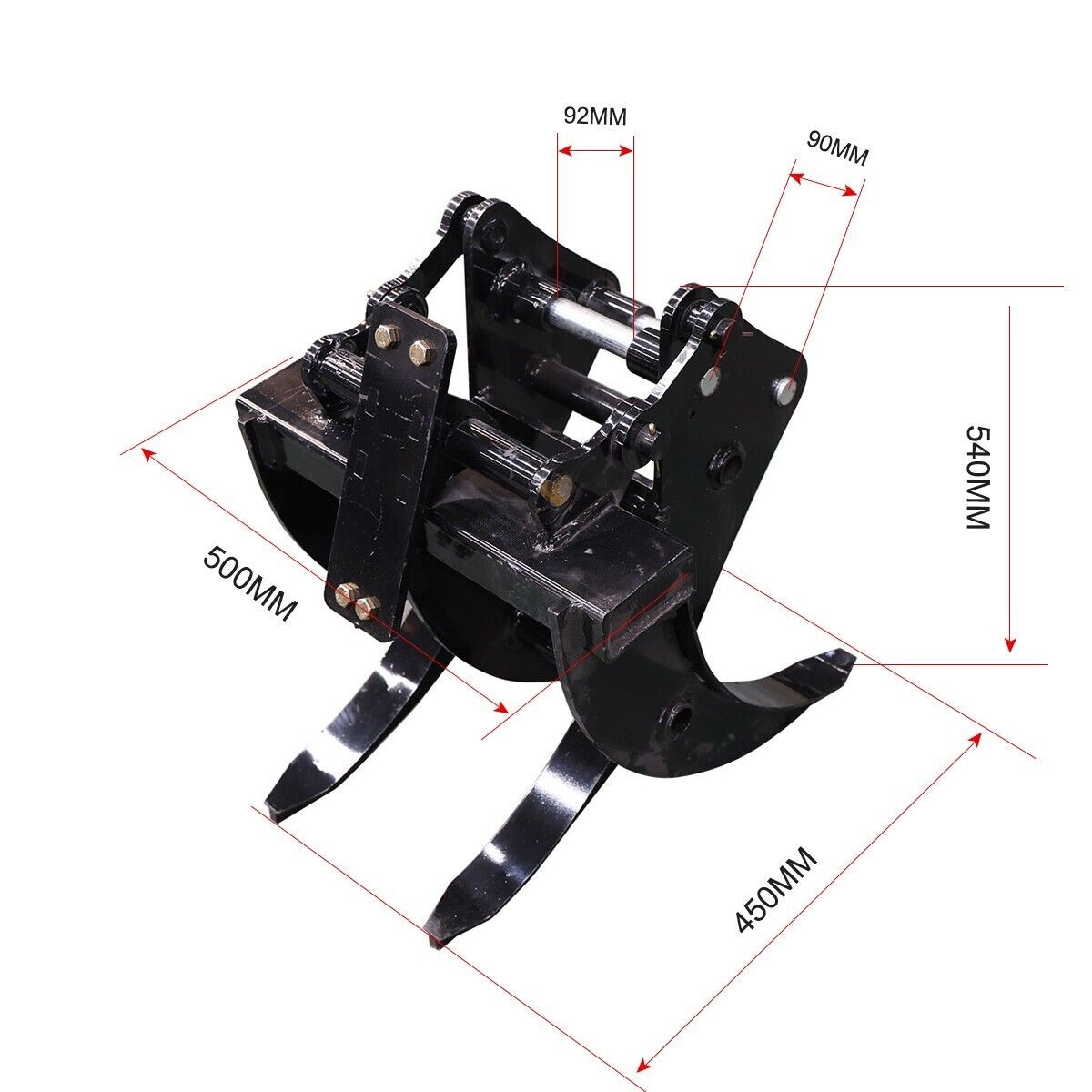 Heavy-Duty Mini Excavator Attachment Grapple Wide Grapple 0.8-2 ton Small Digger