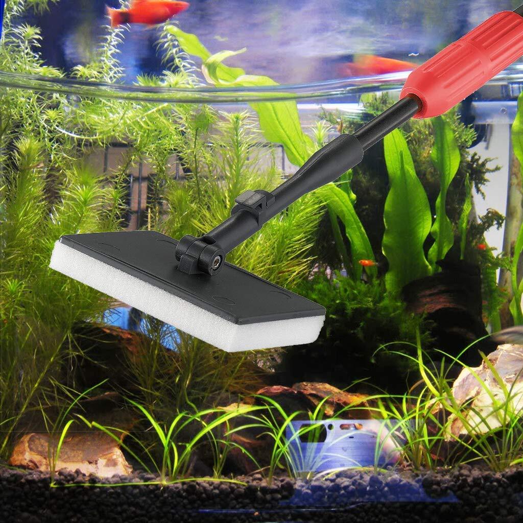 Aquarium Cleaning Tool 6 In 1 Algae Scraper Scrubber Pad Adjustable Long Handle
