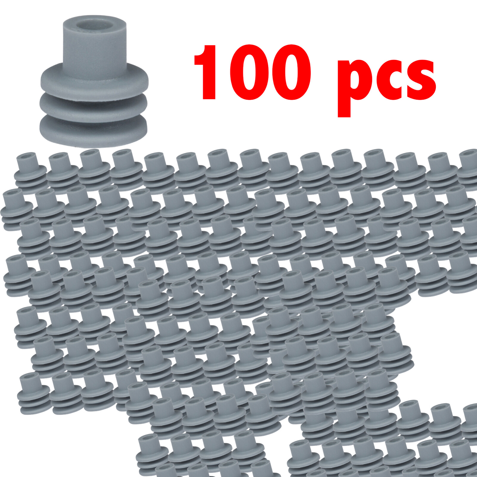 15324980 (12010293) - Delphi Weather Pack Gray Cable Seal for 16-14 AWG - 100 PC