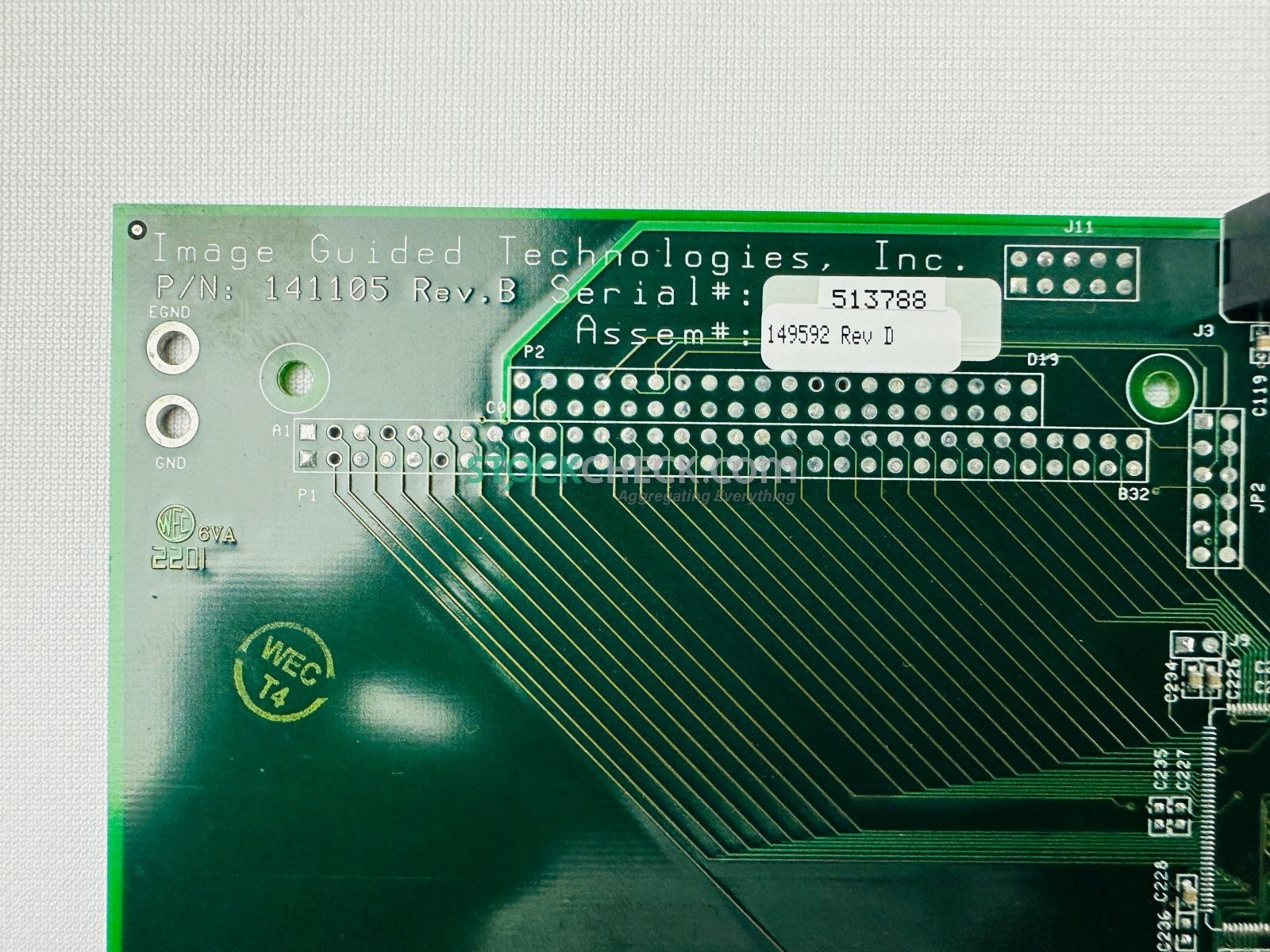 Image Guided Technologies 149592 Rev D 141105 Rev B Interface Card