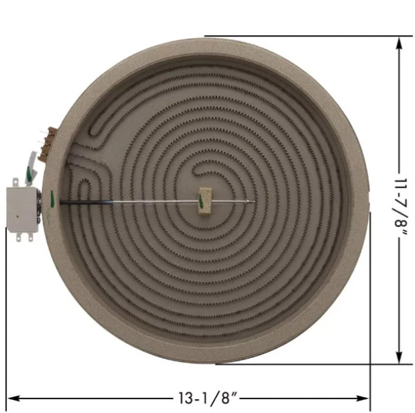 Electric Range 12 Inch Haliant Surface Element for GE JBS86SP5SS JBS86SP6SS