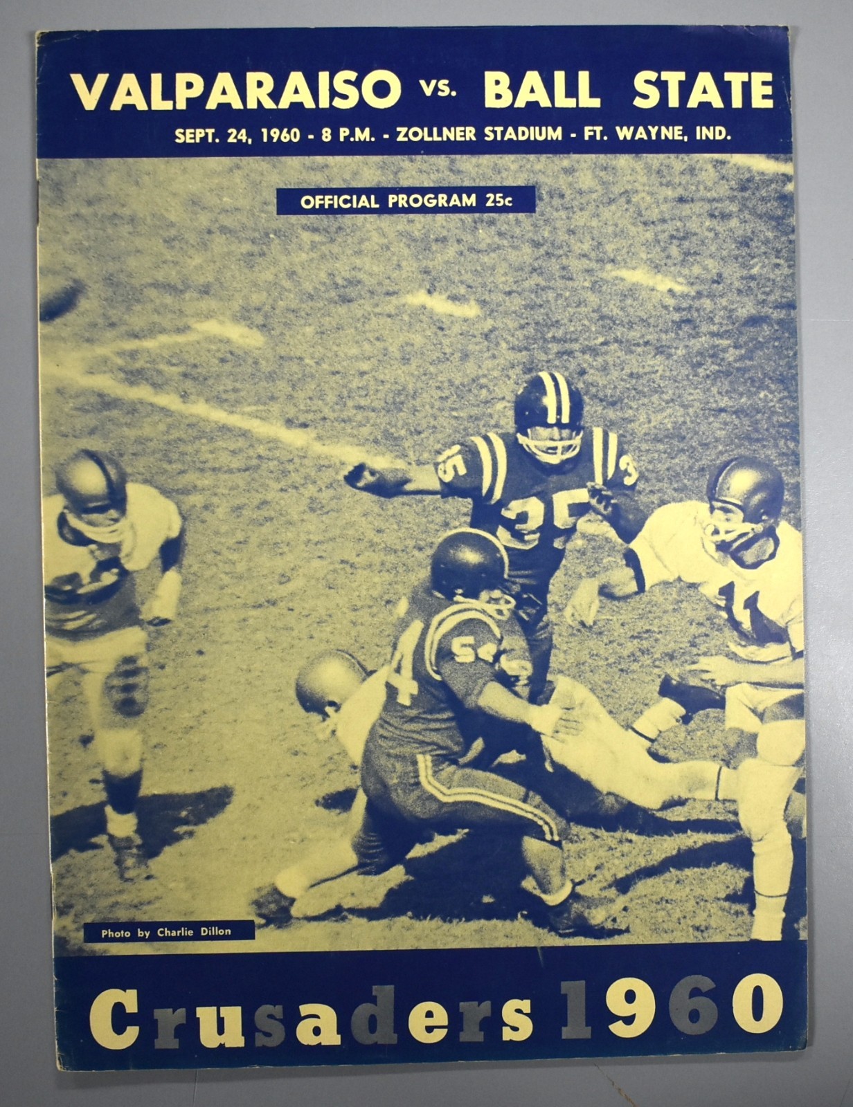 Valparaiso vs Ball State September 24th 1960 Official Game Program Football