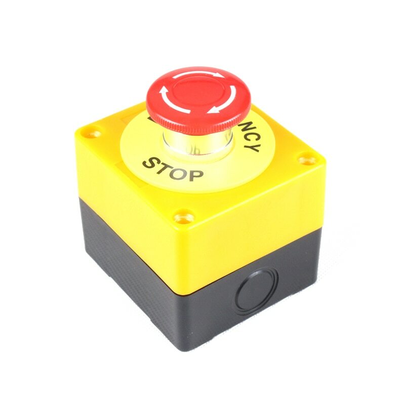 Push Button Switch DPST Emergency Stop Button AC 660V 10A NO+NC LAY37-11ZS