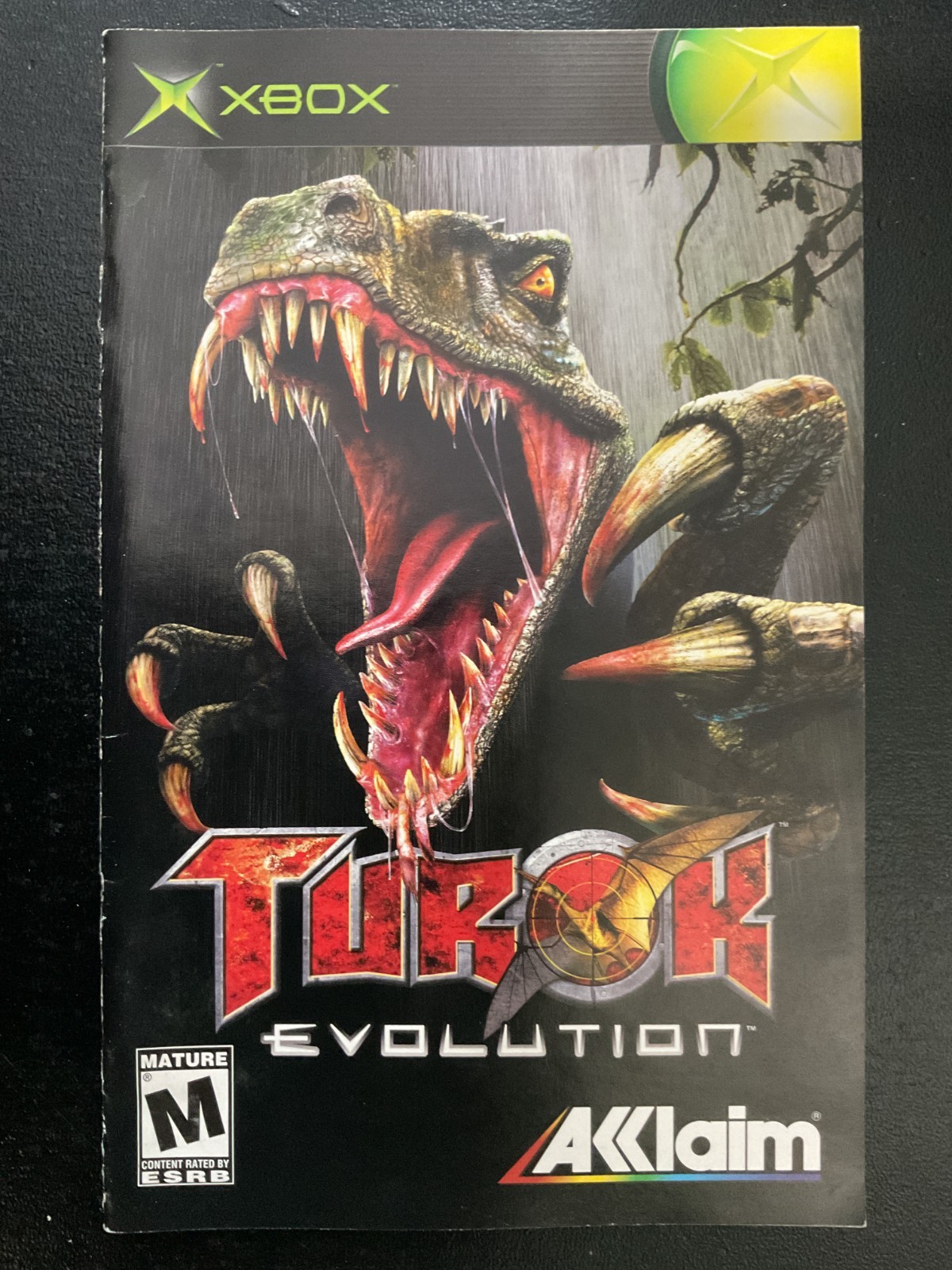 Turok Evolution Microsoft Original XBOX Instruction Manual Only