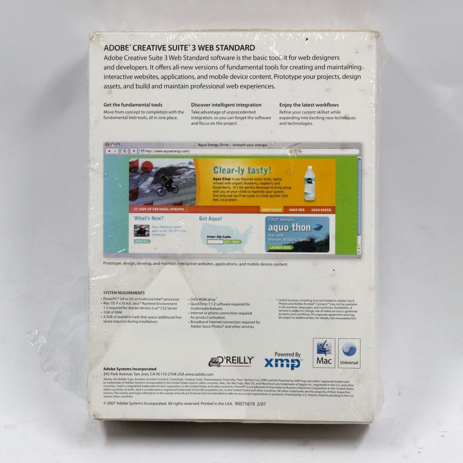 Adobe Creative Suite 3 Cs3 Web Standard Streamline Web Design - For Macintosh