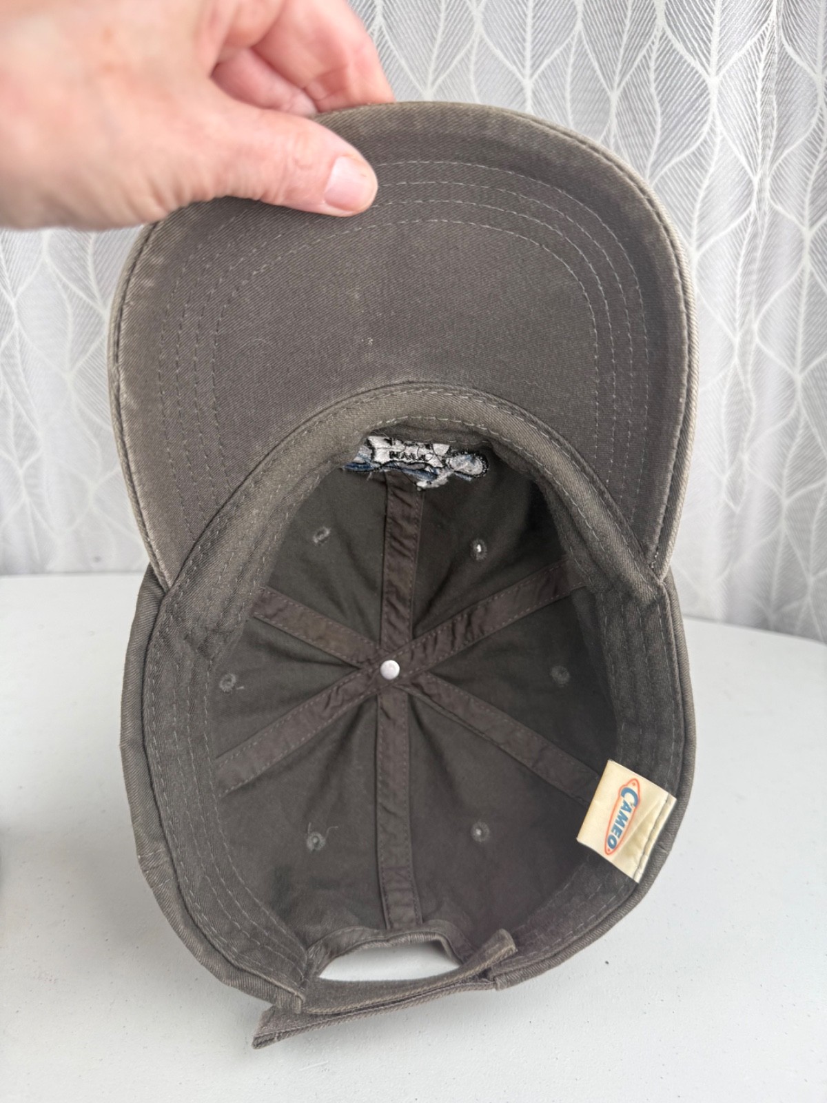 Motorcycle Hwy 101 Santa Barbara, CA Embroidered on Dark Gray Hat Cap Hook Loop