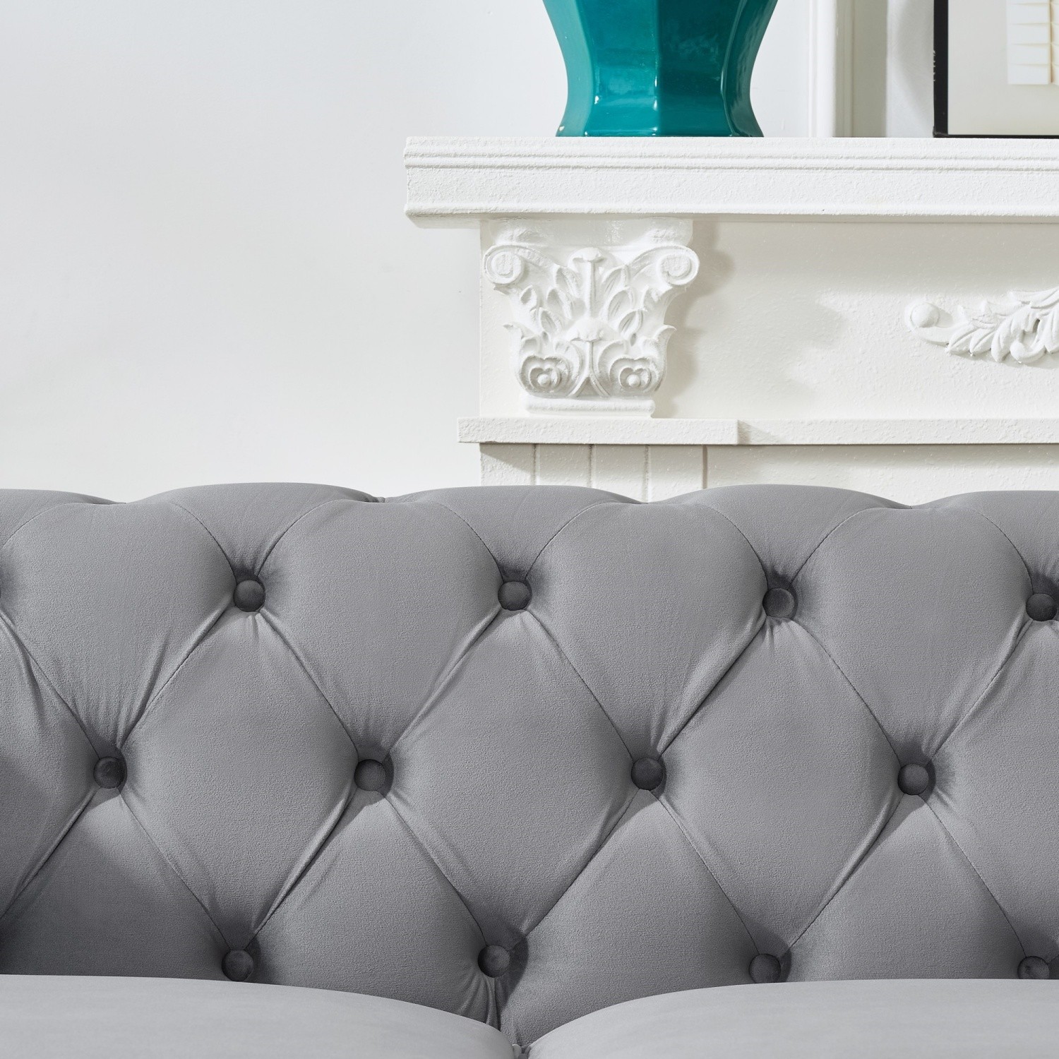 67'' Loveseat Sofa 2-Seater Velvet Upholstered Sofa Couch Living Room Sofa