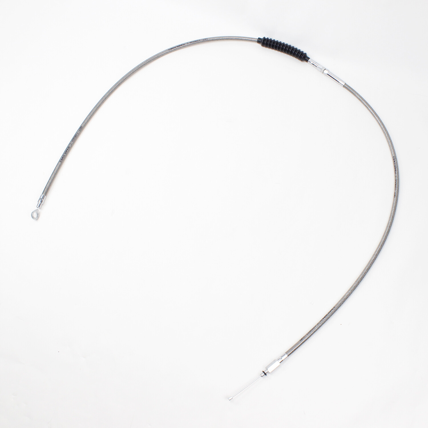 66.9" 170cm Chrome Braided Clutch Cable for Harley FLHR FLTR FLHX FLHTK FLH Dyna