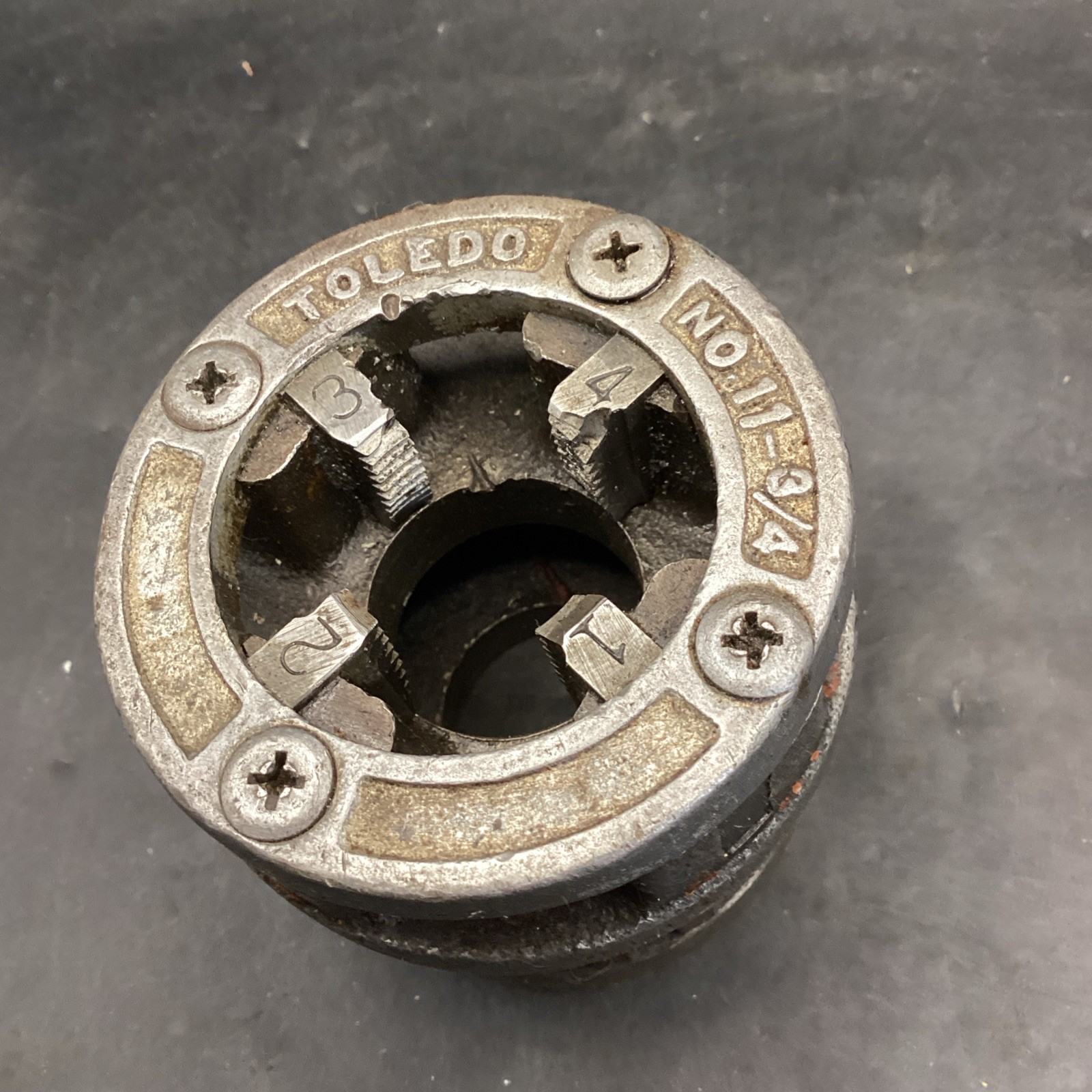 Toledo Die No. 11-3/4" Pipe Threading Die