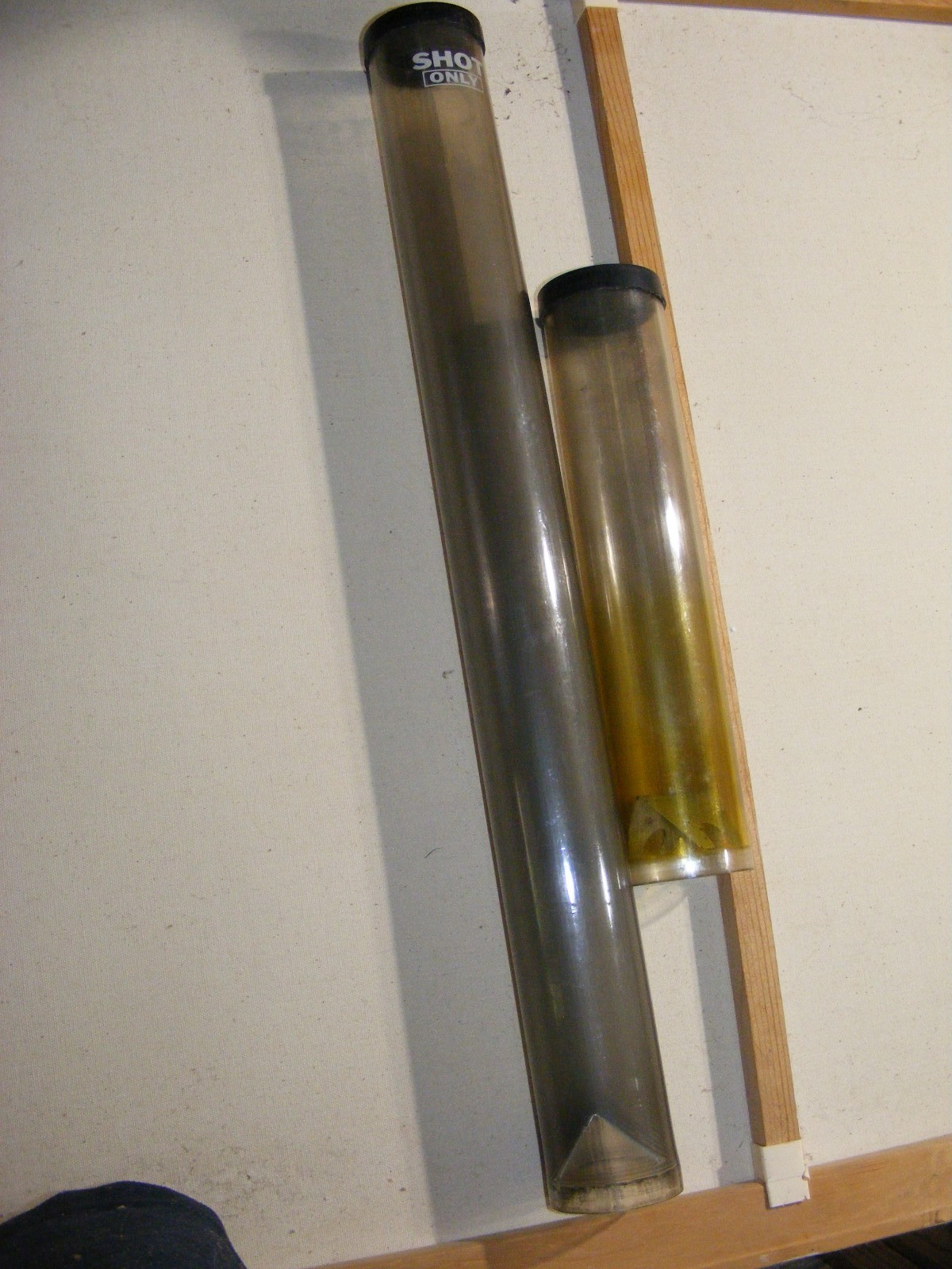 Used Ponsness Warren Powder & Shot hopper Reservoir Tubes for Shotgun Reloader