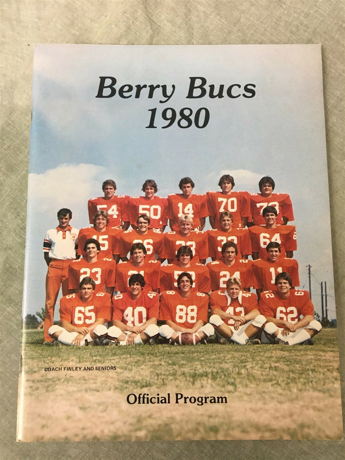 Berry High School 1980 Official Athletic Program Birmingham, AL