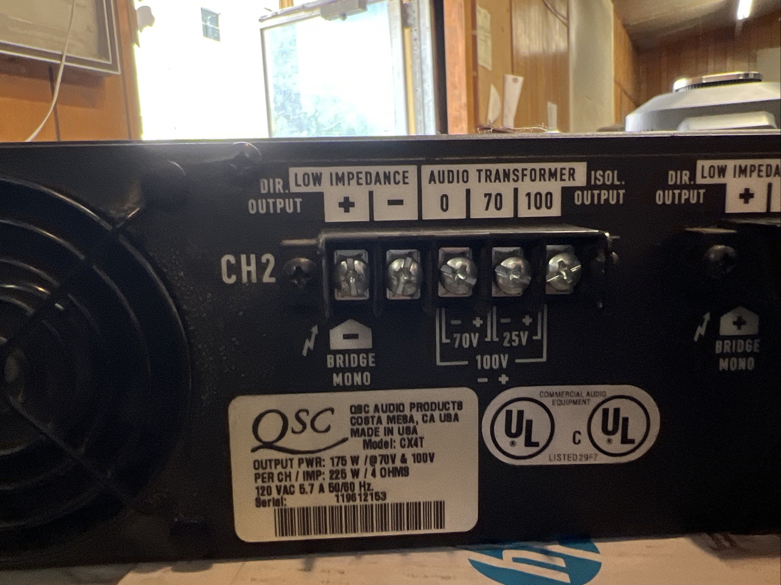 QSC CX4T power amplifier TESTED WORKING