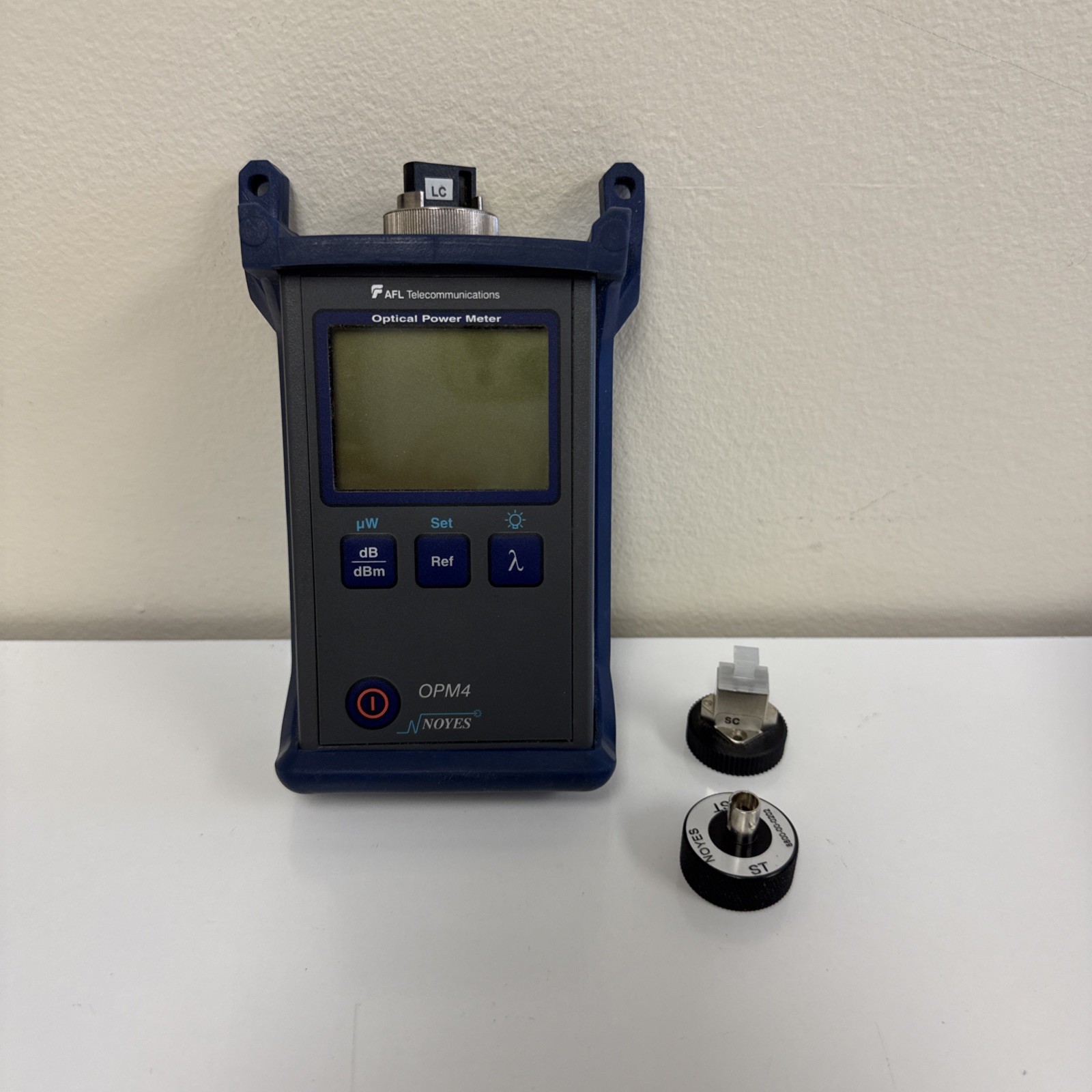 AFL NOYES OPM4-4D SM MM Fiber Optical Power Meter with LC, SC, and Noyes ST Tips
