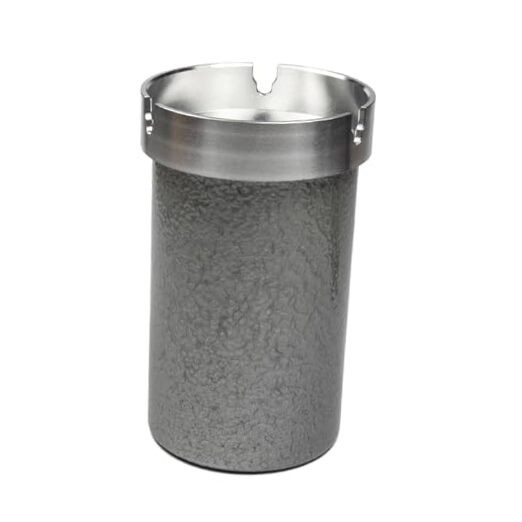 Aluminum Car Ashtray Smellproof for Cup Holder,Portable Auto Ashtray Silver