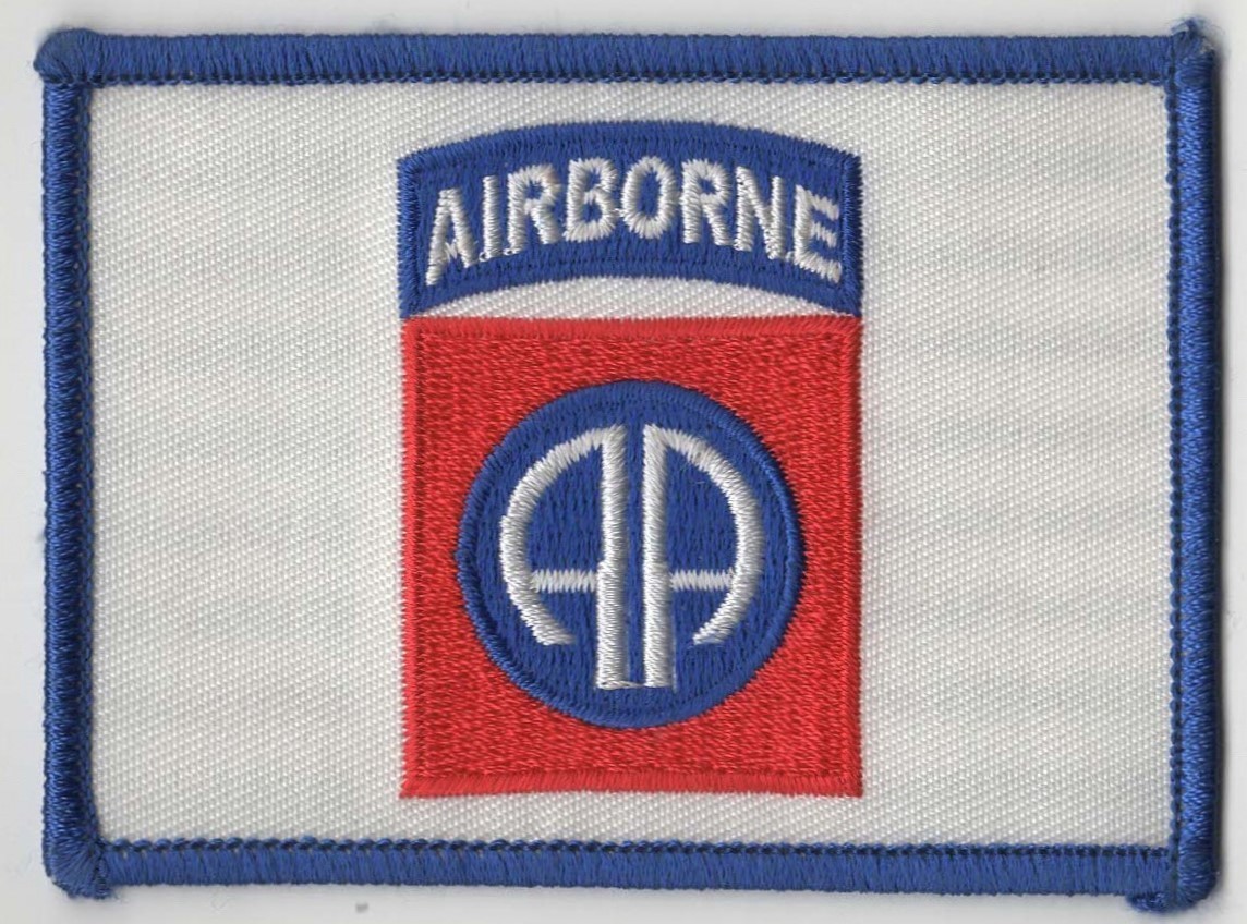 US Army 3.25" 82nd Airborne ABN All American Flag Official Iron On Unused NEW