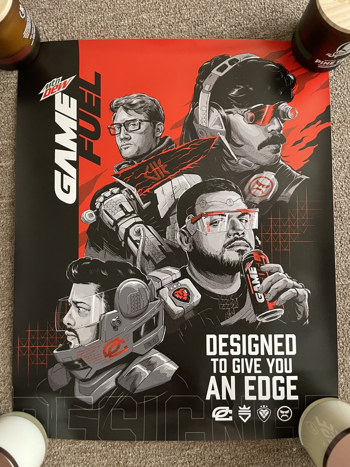 Mountain Dew Gamer Fuel Victory Pass Lvl 7 Promo Poster (Dr Disrespect)