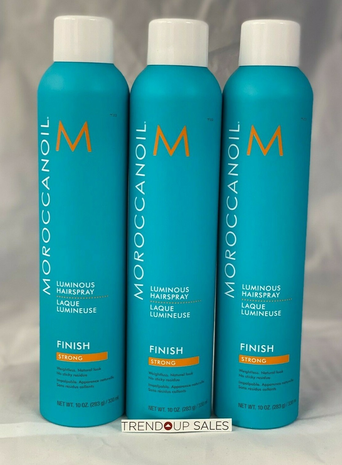 MoroccanOil Luminous Hairspray  STRONG  Hold  10 oz -  PACK OF 3   GUARANTEED!