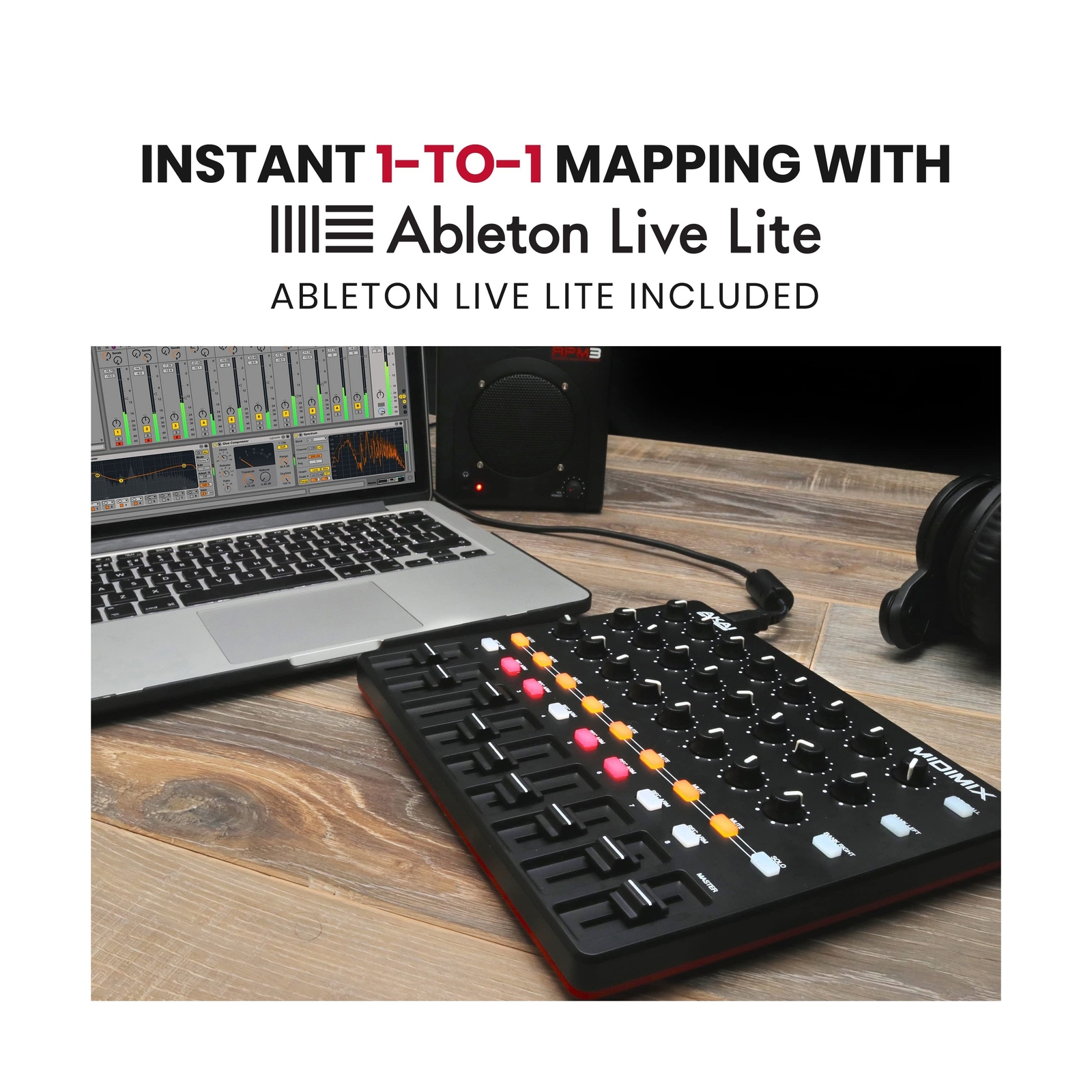 AKAI Professional MIDImix - USB MIDI Controller Mixer with Assignable Faders ...