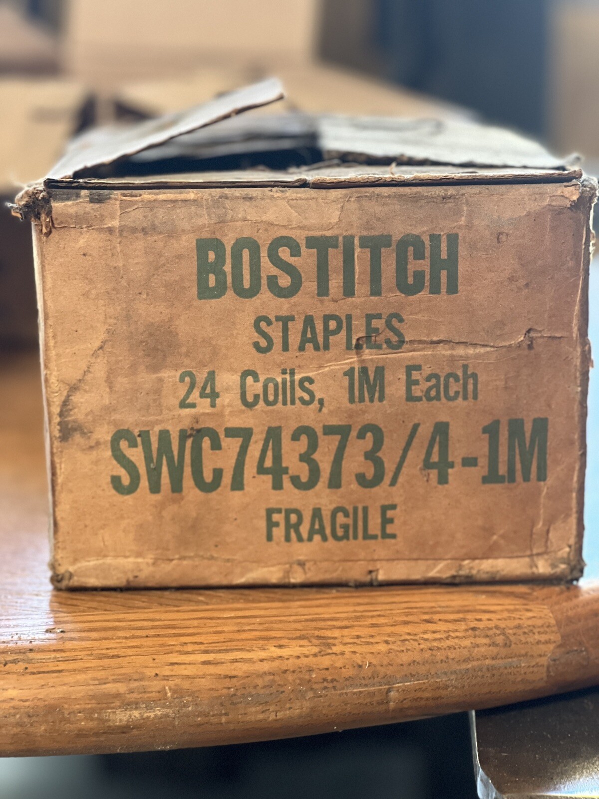 24 Rolls (24,000) Bostitch Textron Staples NOS swc74373/4-1m swc74373 Stanley
