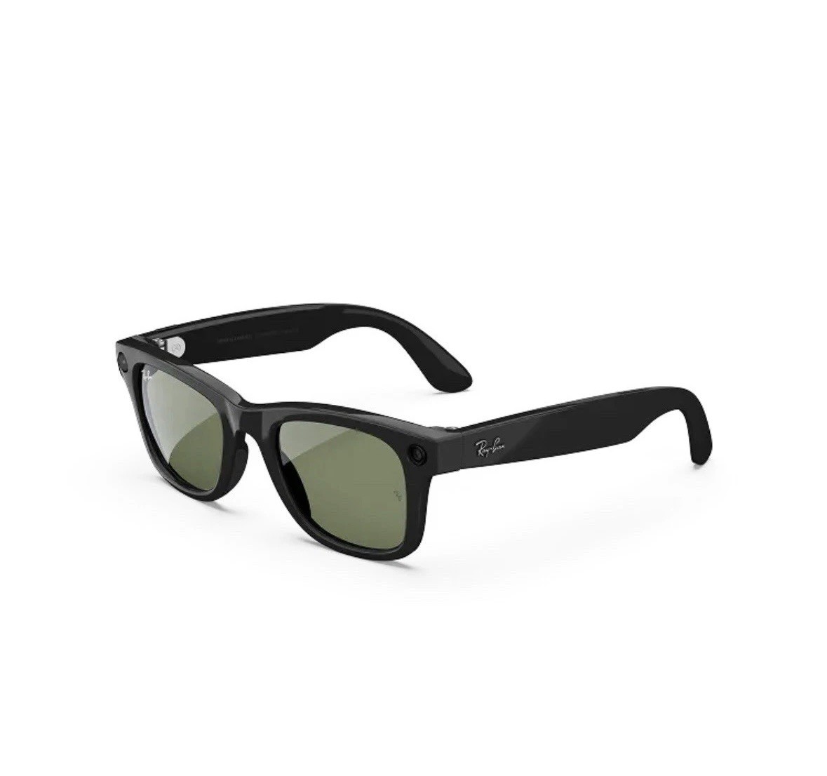 RAY-BAN Stories WAYFARER RW4002 Shiny Black Frame,G15  Green Lens Factory Sealed