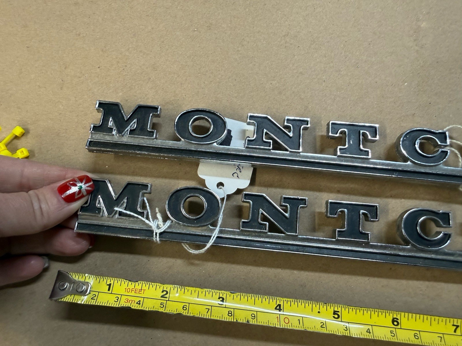 66 1966 Mercury Montclair Quarter Panel Emblems Pair OEM NICE!