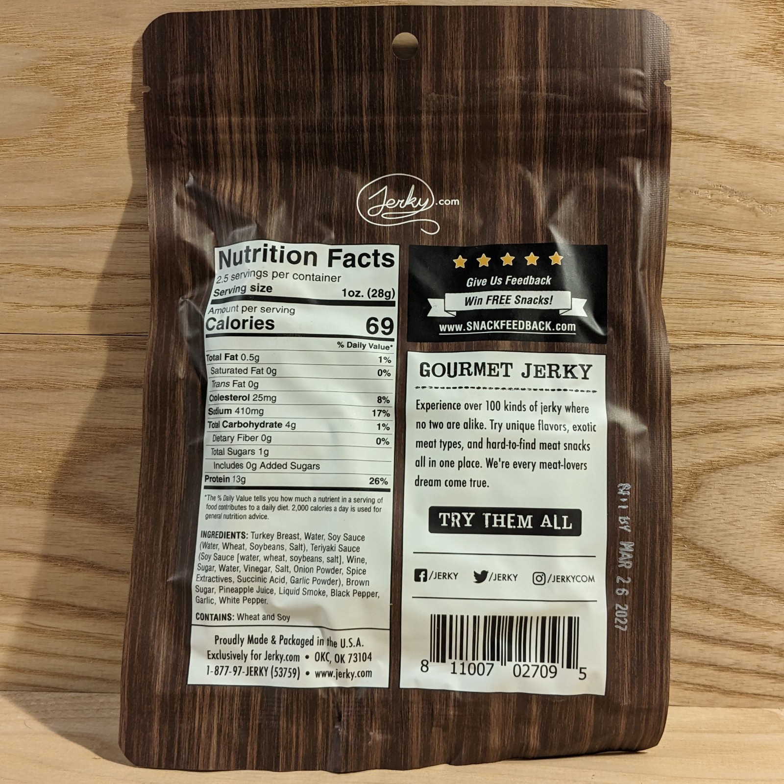 original turkey exotic jerky