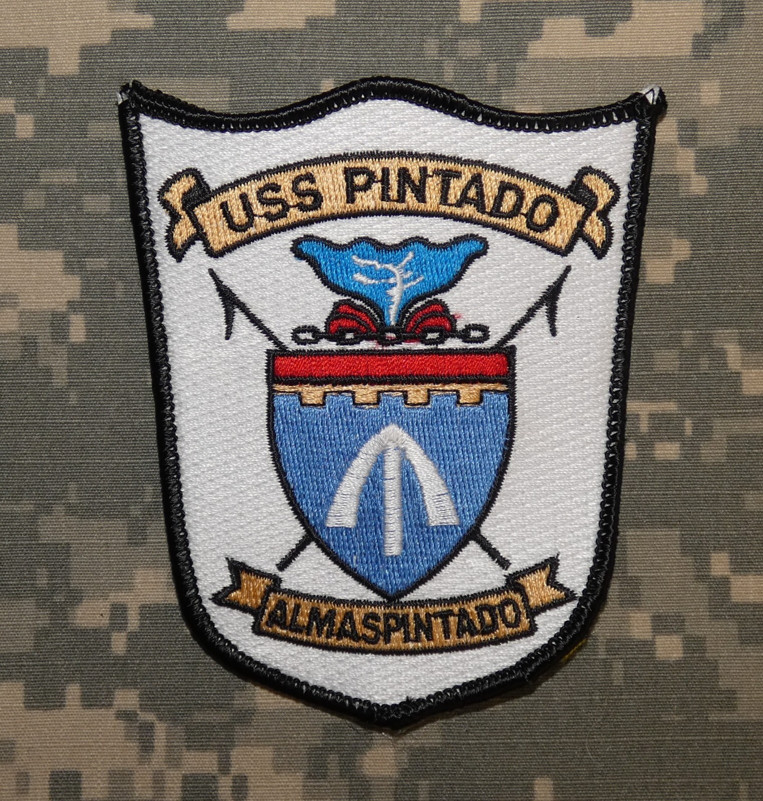 US Navy USS Pintado SSN 672 Submarine Embroidered Full Color Patch