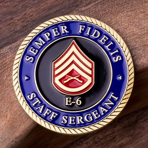 United States Marine Corps Staff Sergeant E6 Coin