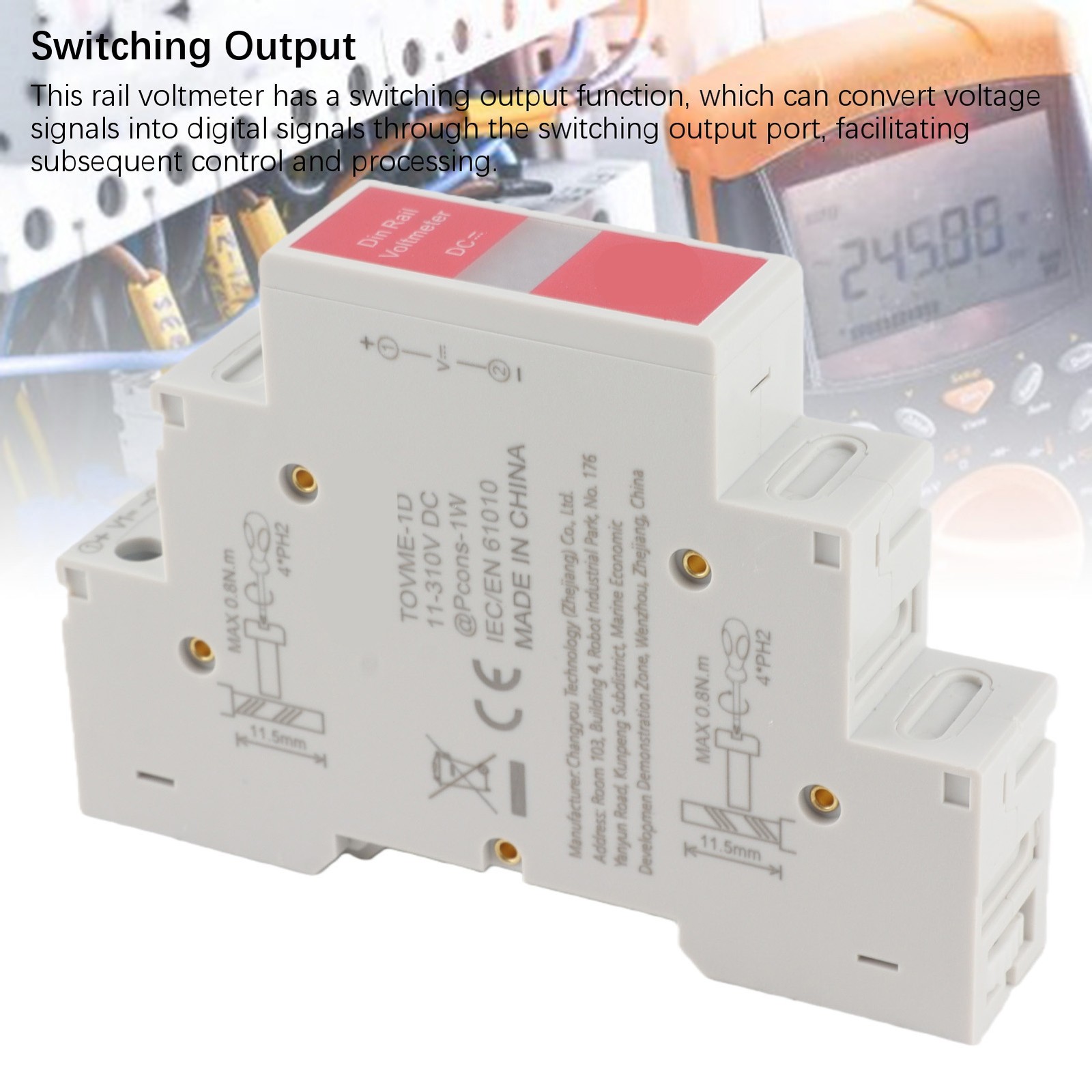 DC Voltage Meter Accurate Switching Output For Electrical Use Easy To Use