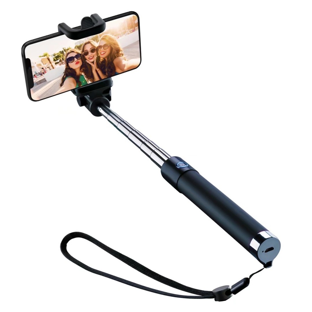 Selfie Stick Wireless Bluetooth Monopod Remote Shutter Built-in for SmartPhones