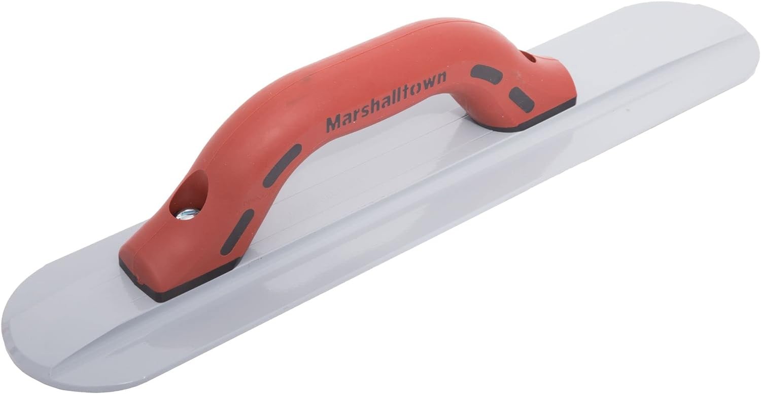 MARSHALLTOWN Round End Magnesium Hand Float, 16 Inch x 3-1/8 Brown, Silver