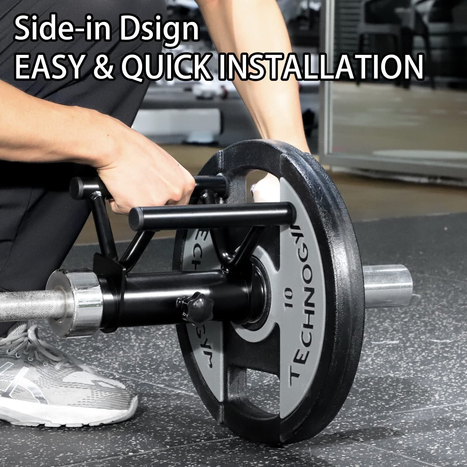 Upgraded T Bar Row Attachment with Non-Slip Rubber Grip Heavy Duty,Solid Multi-G