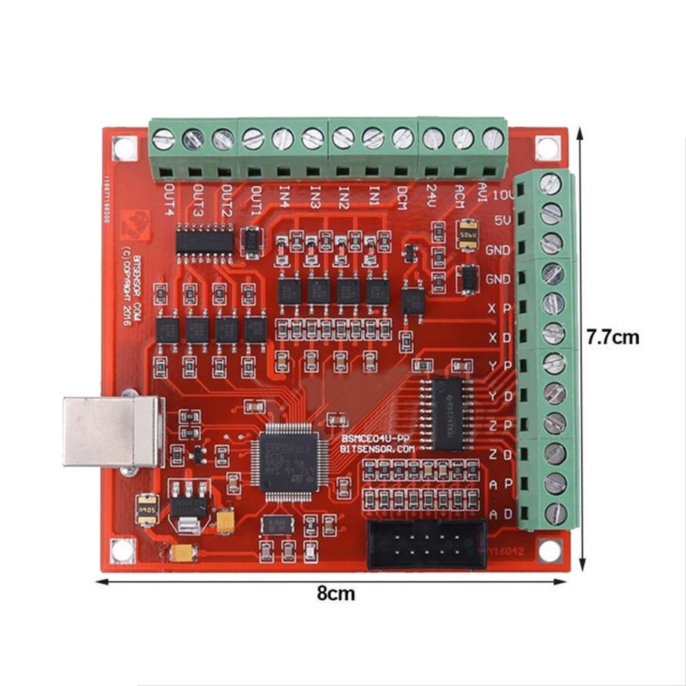 USB CNC Driver Card for Stepper Motors Supporting External Connections
