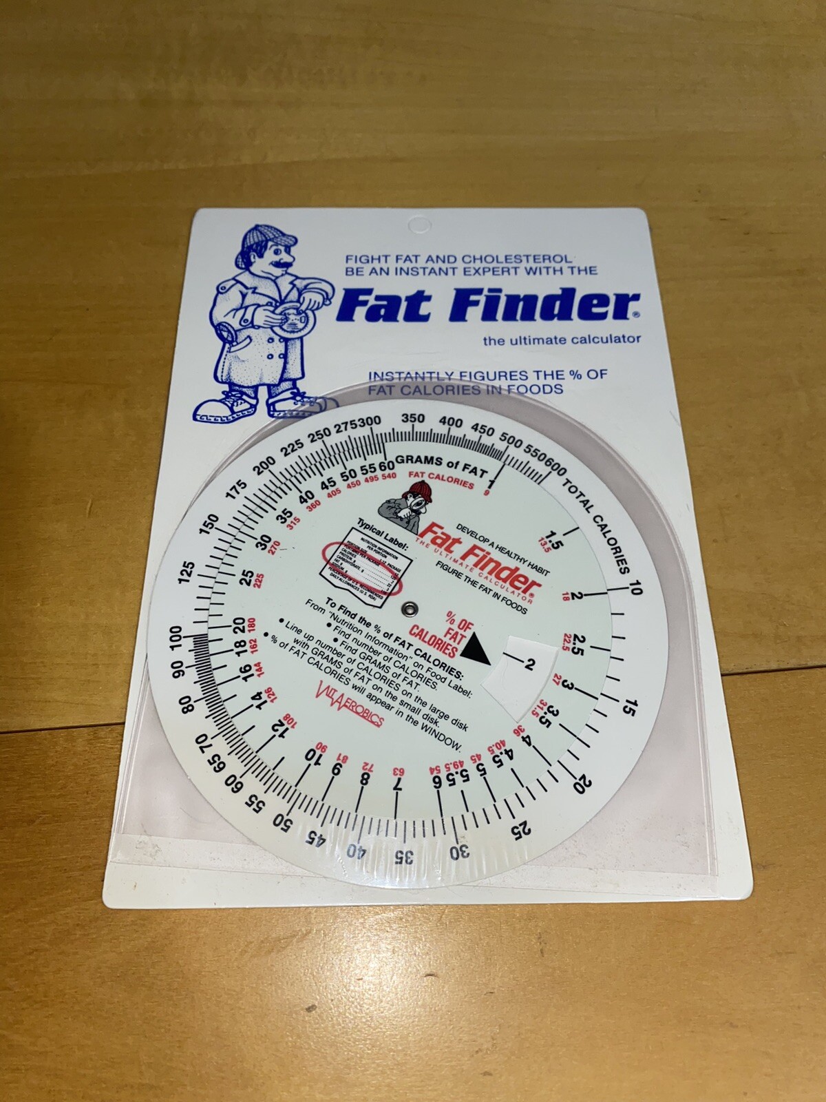 Vintage Fat Finder Calculator Healthy Food Labels NOS New In Plastic