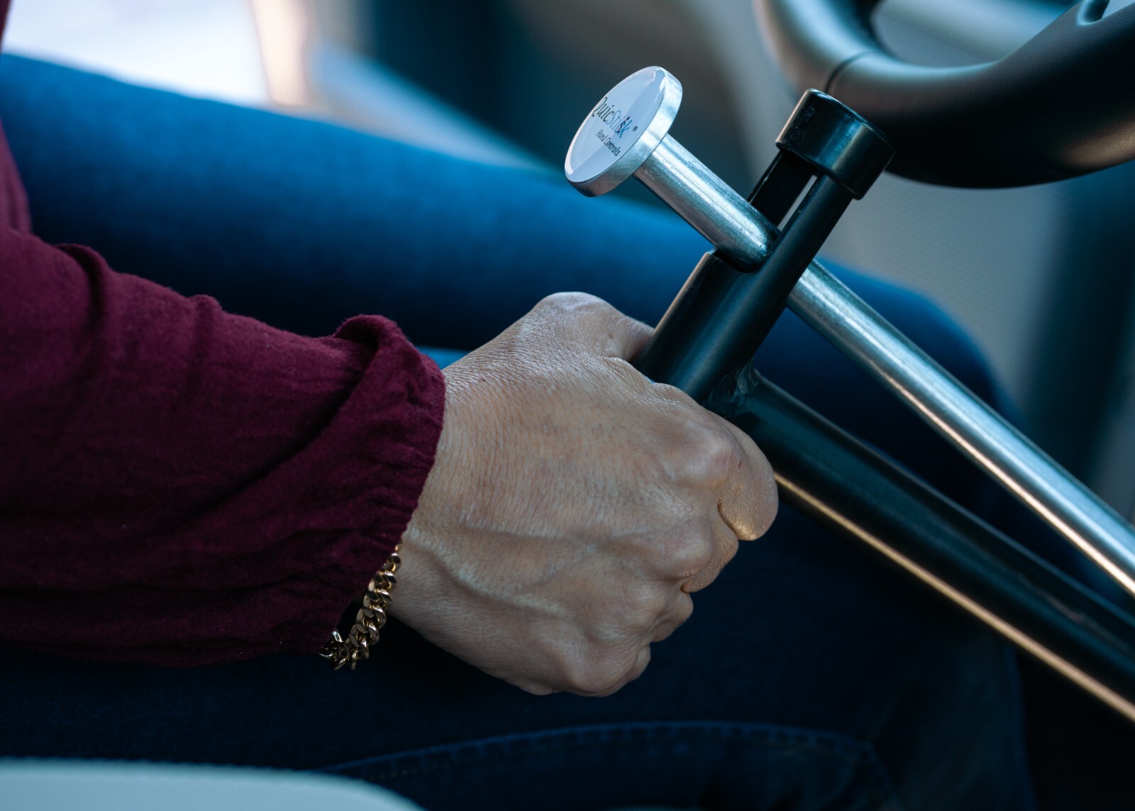 QuicStick Portable Hand Controls Disabled Driving Lightweight Handicap Mobility