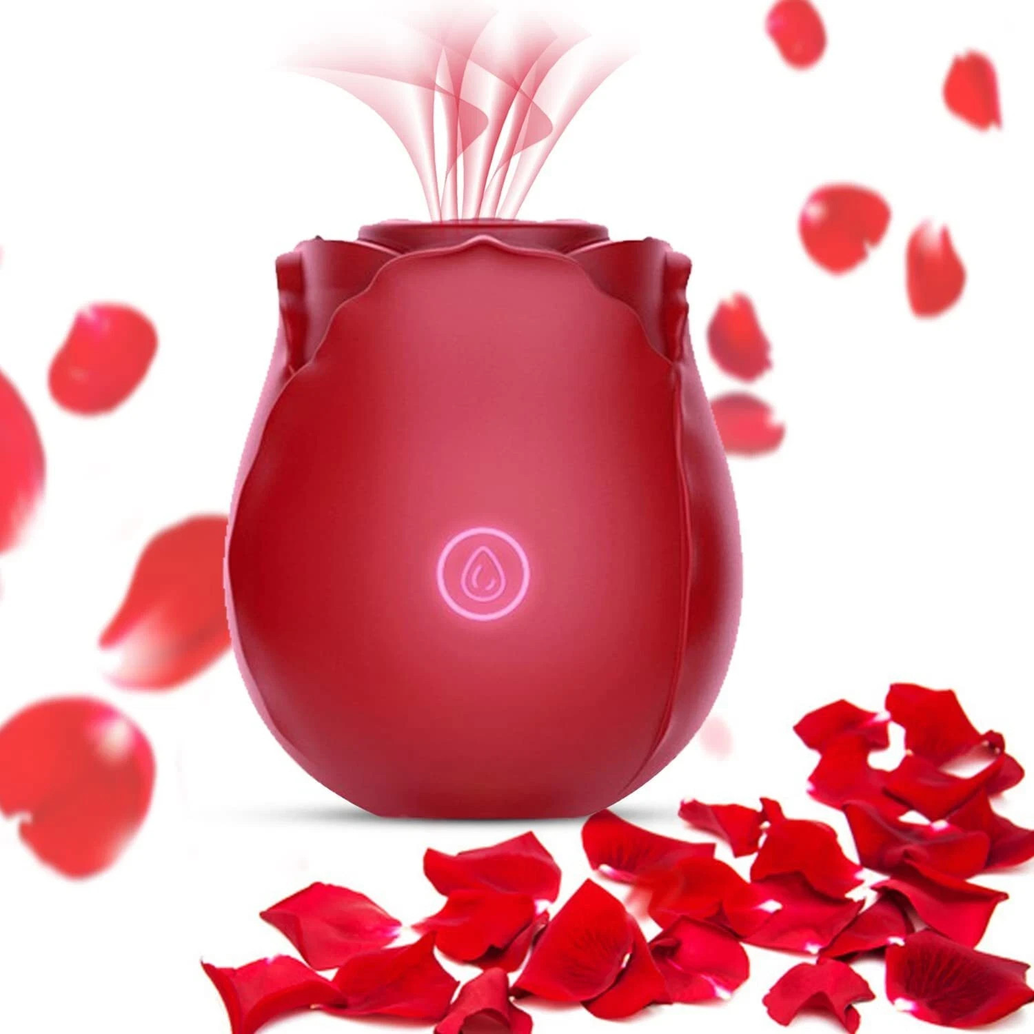 Rose 10-speed Sucking Vibrator G-spot Dildo Clit Sucker for Women Sex Toys Gift